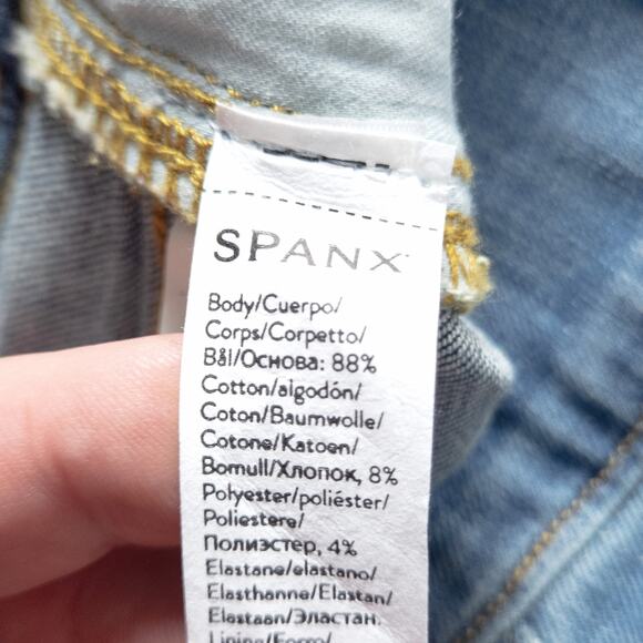 NEW Spanx Women’s Jeans Modern Classic Elevated Basics Indigo Straight Leg 1X - Picture 10 of 11